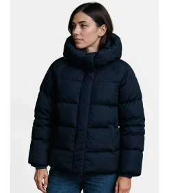 J&JOY Oversized marineblauwe damesjas blue New