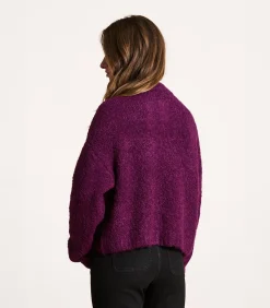 La Fée Maraboutée Paars gebreid vest darkPurple Sale