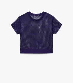 Koton Paars Sportief Crop T-shirt met Korte Mouwen purple Hot