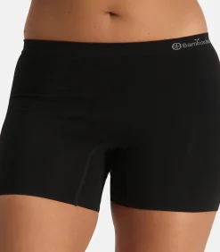 Bamboo basics 2-Pack bamboe dames boxershorts naadloos - Selena - Schijnt niet door - Comfortabele dames onderbroek black Clearance