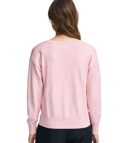 Polo Club Pack van twee damestruien van wolmix in zwart en gemêleerd roze met V-hals en geborduurd Rigby Go-logo multicolor Clearance