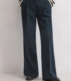 Marc O'Polo Pantalon wijde pijp blue Outlet