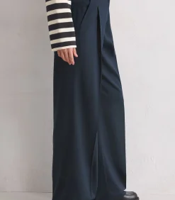 Marc O'Polo Pantalon wijde pijp blue Outlet