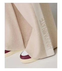 HINNOMINATE Pantalone In Maglia A Palazzo C/Bande In Contrasto beige