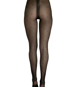 LISCA Panty 20 DEN met stippen Fashion Dots zwart black Best