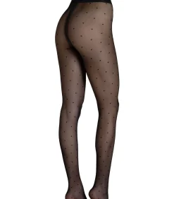LISCA Panty 20 DEN met stippen Fashion Dots zwart black Best