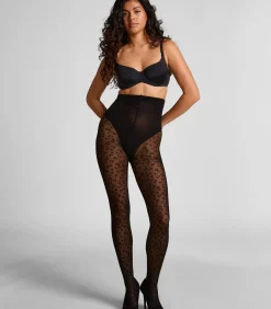 Hunkemöller Panty met luipaardprint black Online