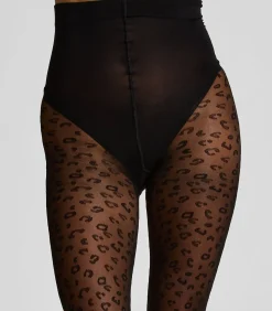 Hunkemöller Panty met luipaardprint black Online