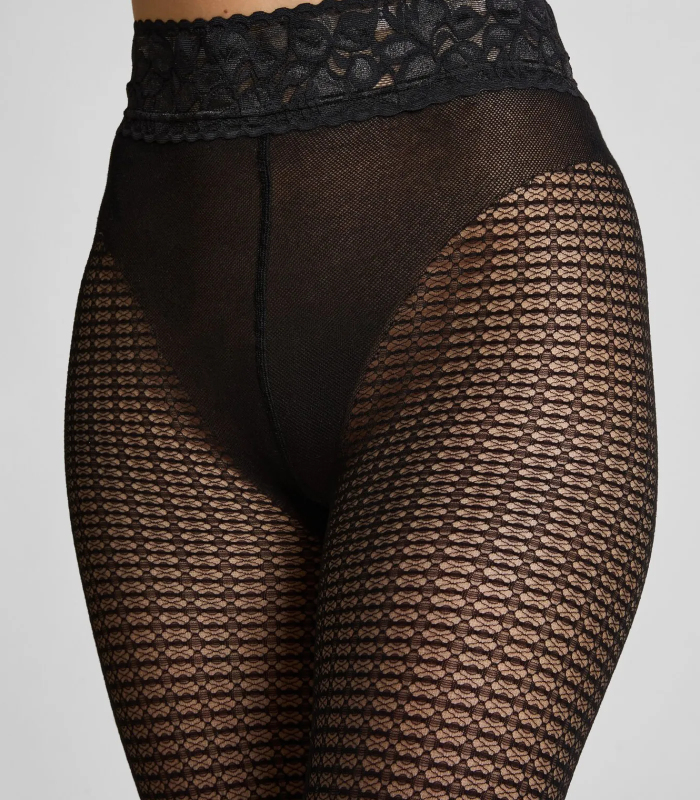 Hunkemöller Panty van grafische mesh black Discount