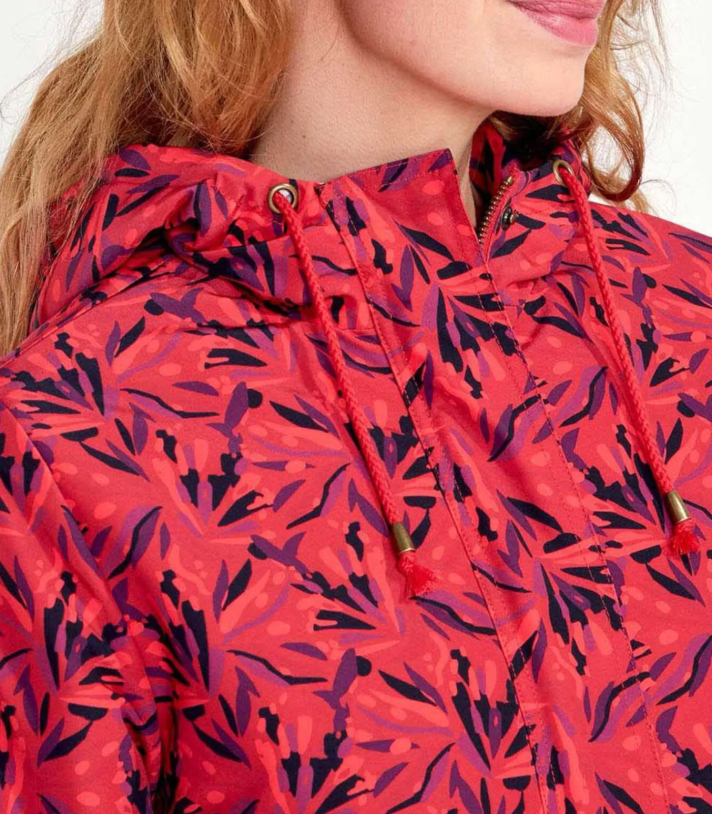 La Fiancée Parka jas met capuchon RANCHI darkRed Best