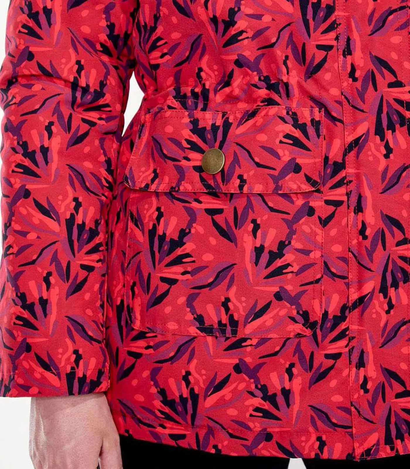 La Fiancée Parka jas met capuchon RANCHI darkRed Best