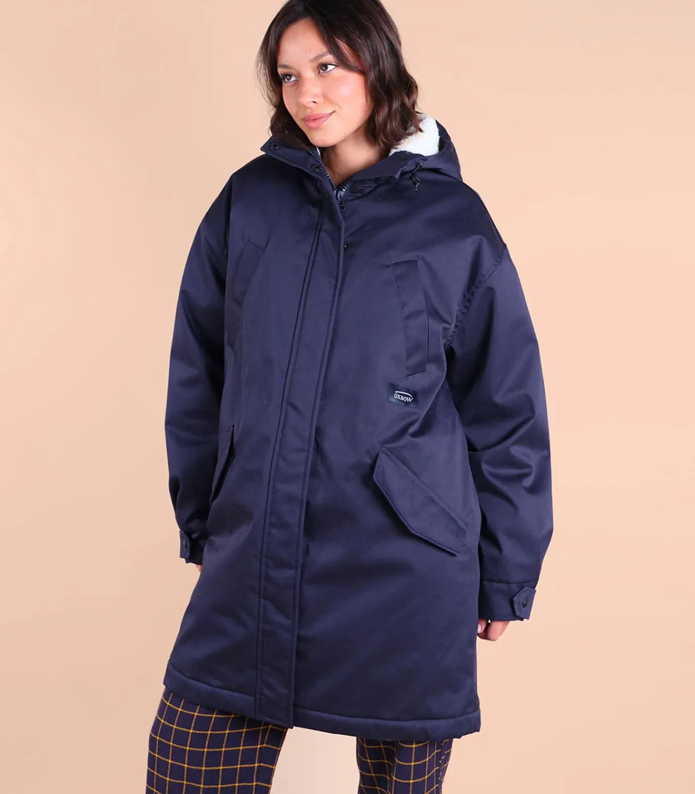 Oxbow Parka met sherpa voering JELLAN navyBlue