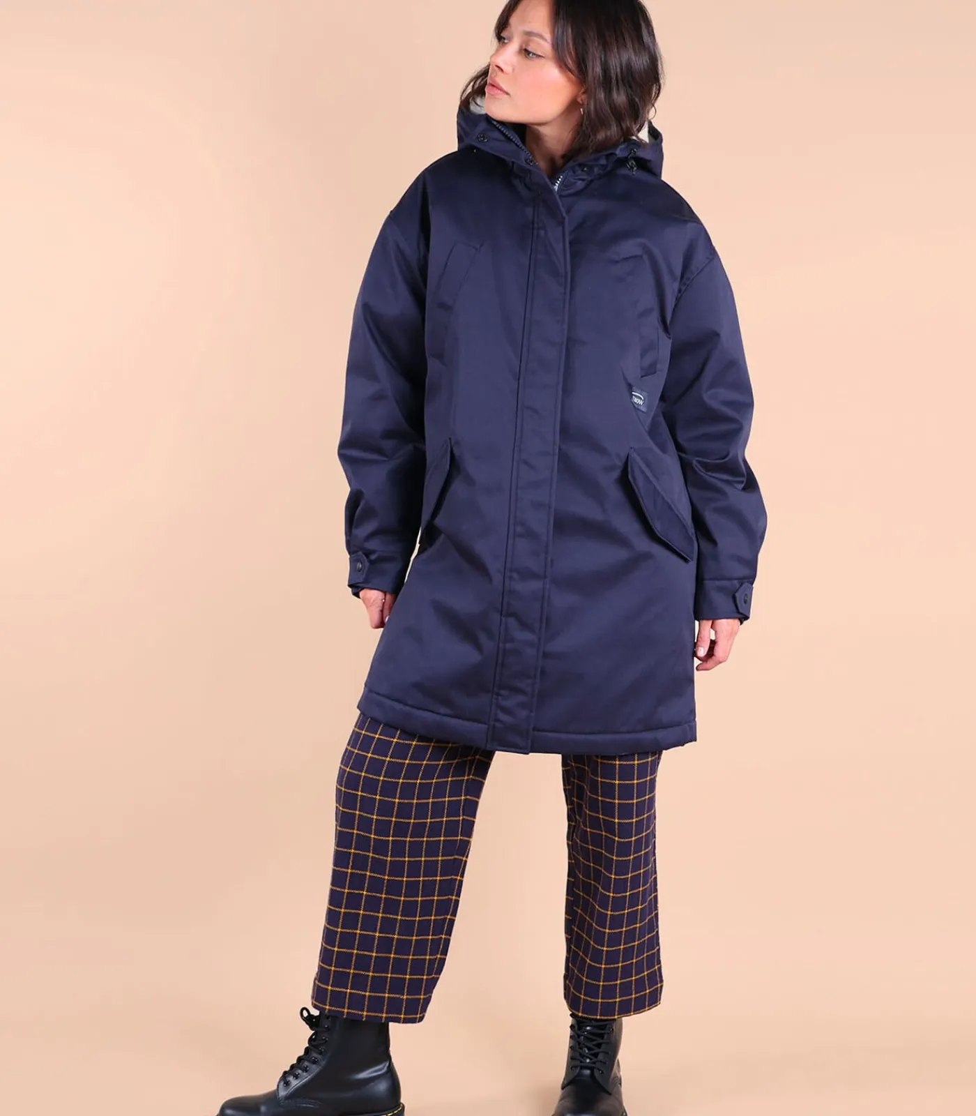 Oxbow Parka met sherpa voering JELLAN navyBlue