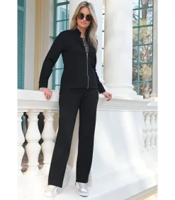 BLEU D'AZUR PATAGONIE Milano vest zwart sportief chic black Clearance