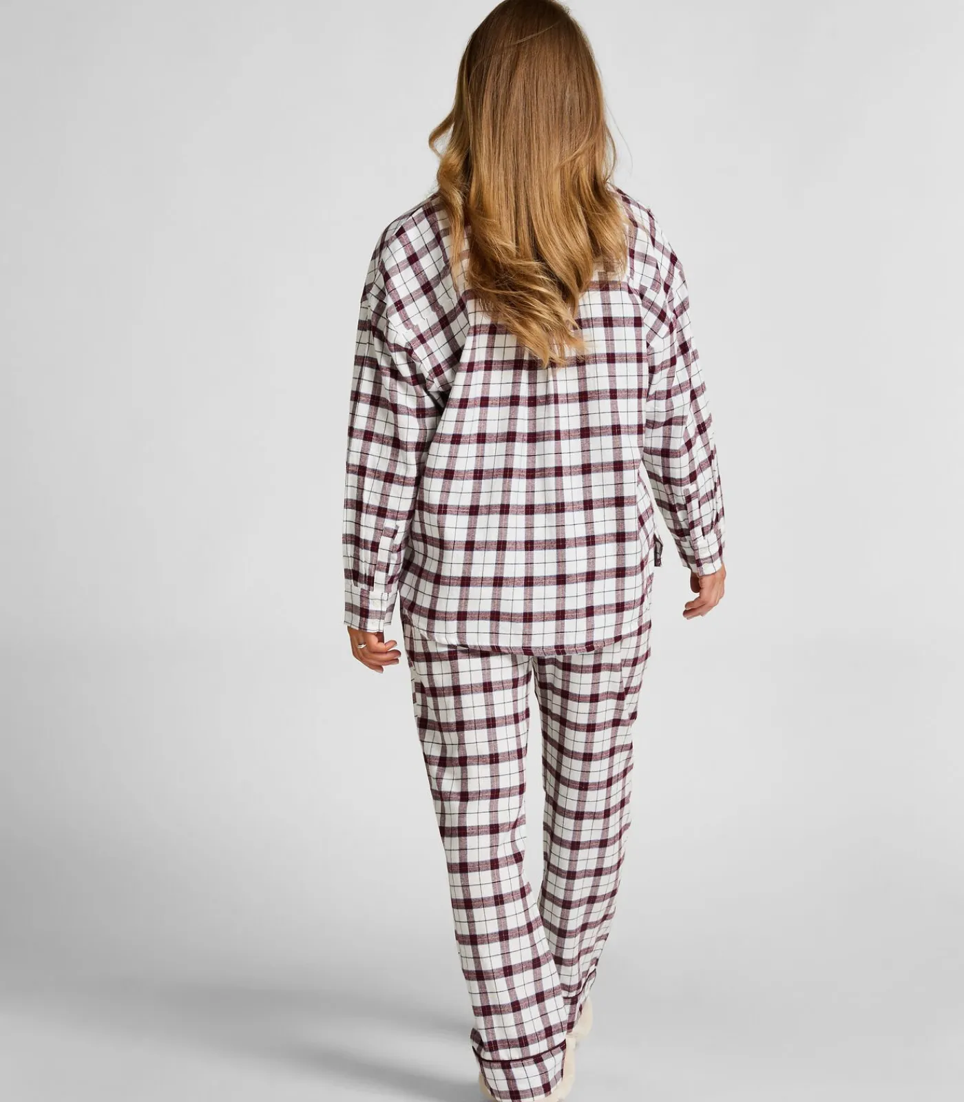 Hunkemöller Petite pyjamabroek Flanel white Best