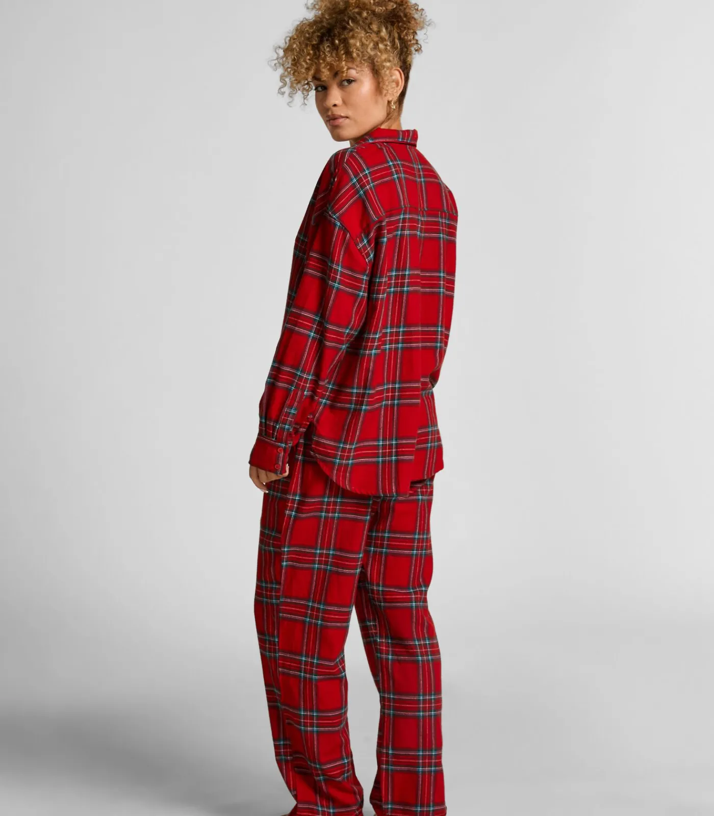 Hunkemöller Petite pyjamabroek Flanel red Sale
