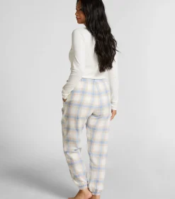 Hunkemöller Petite Pyjamabroek Twill Check blue Hot