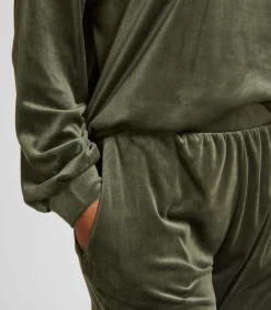 Hunkemöller Petite Pyjamabroek velours green Discount