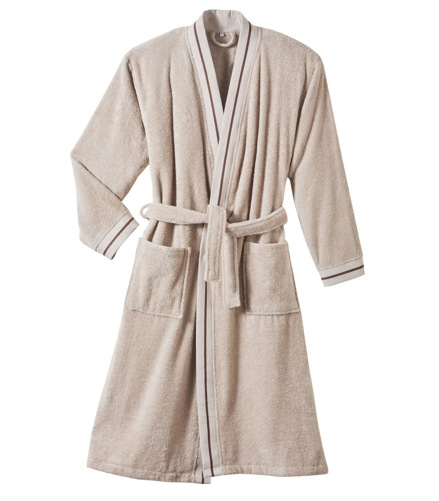 Blanc des Vosges PLAISANCE Sable - Badjas unisex katoen taupe Hot