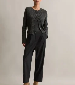 Marc O’Polo DENIM Plooibroek los toelopend black