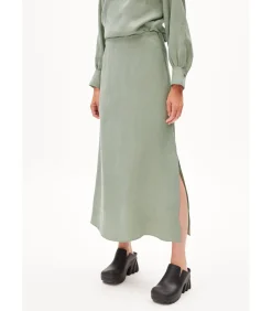 Armed angels Plooirok voor dames Milajaa green Sale
