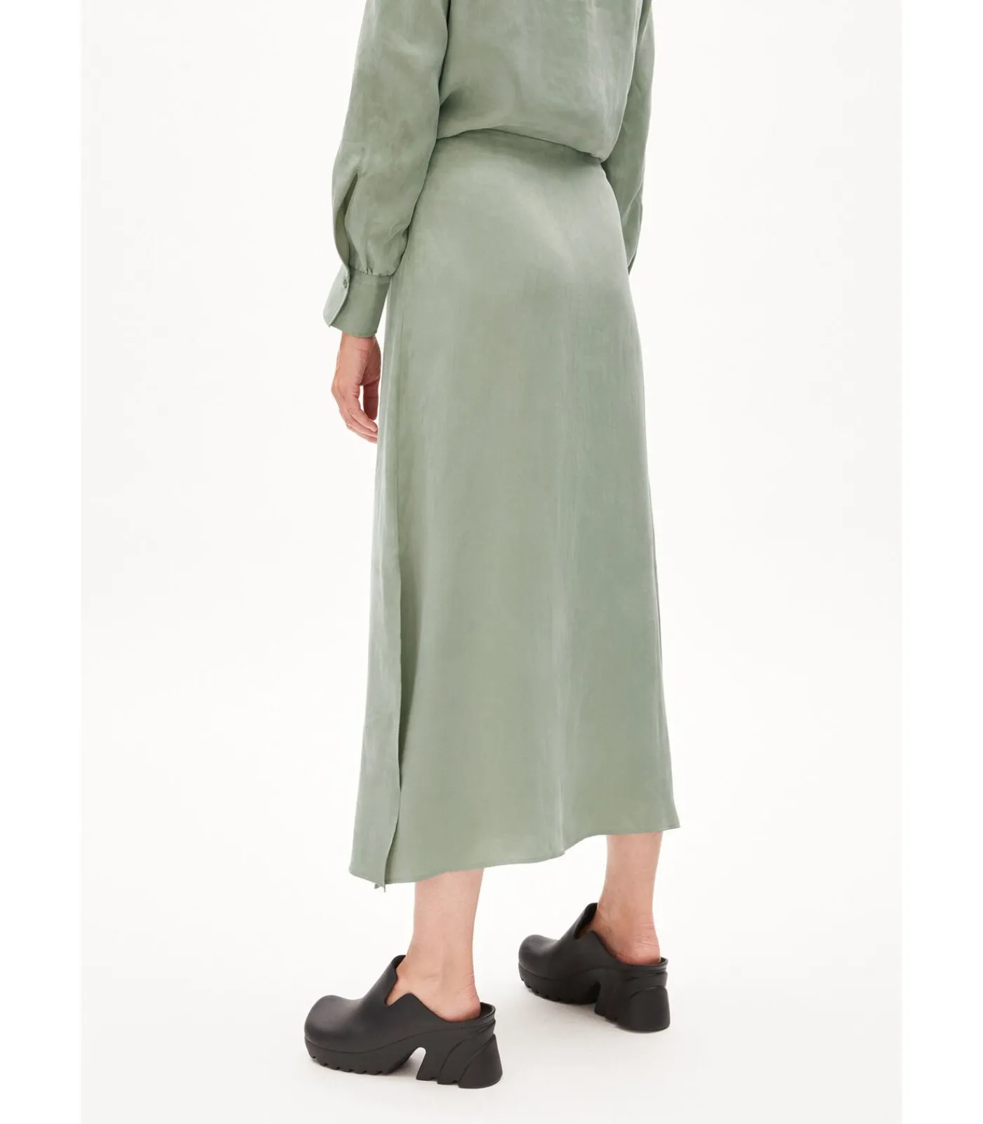 Armed angels Plooirok voor dames Milajaa green Sale