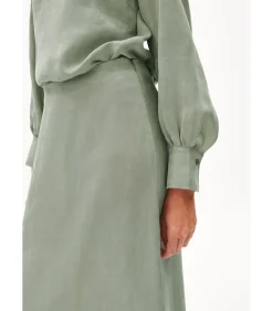 Armed angels Plooirok voor dames Milajaa green Sale