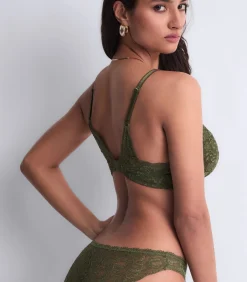 Aubade Plunge beha in sjaal model Rosessence green Online