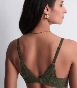 Aubade Plunge beha in sjaal model Rosessence green Online