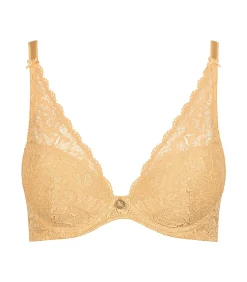 Aubade Plunge beha met beugels in sjaal model Rosessence yellow