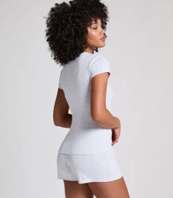 Hunkemöller Pointelle shorts gray Hot