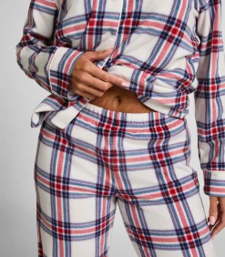 Hunkemöller Polar fleece pyjamaset white Best