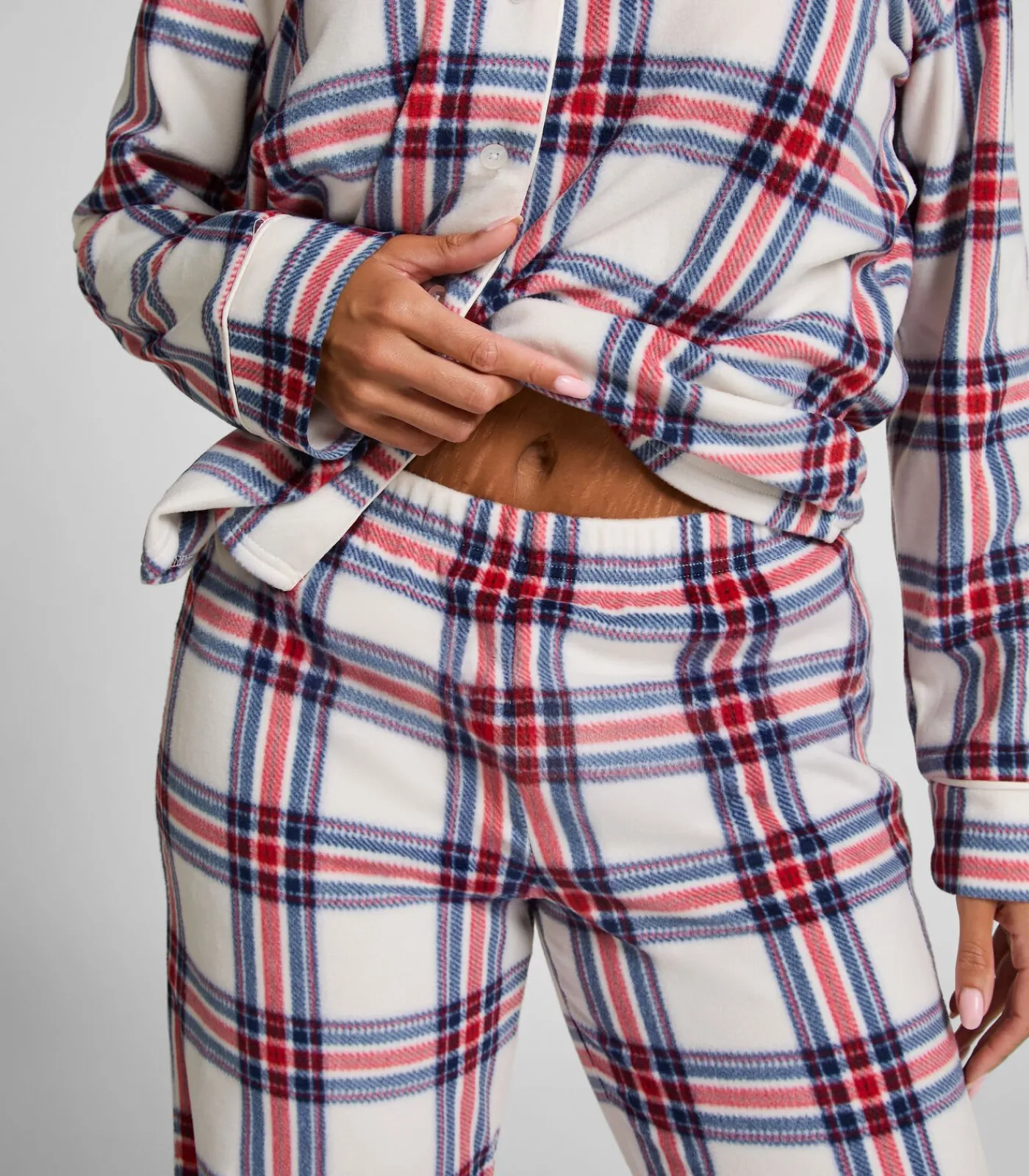 Hunkemöller Polar fleece pyjamaset white Best