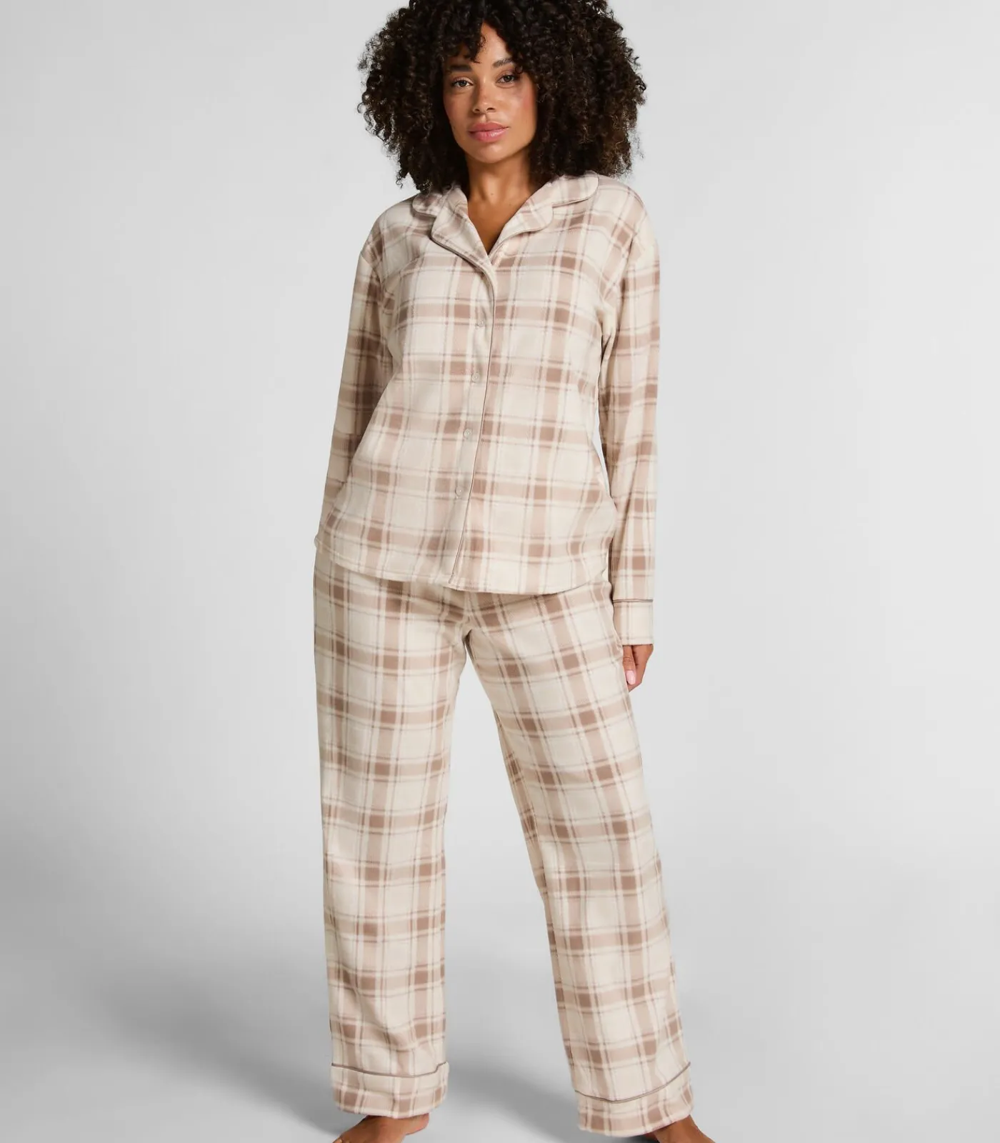 Hunkemöller Polar fleece pyjamaset white Hot