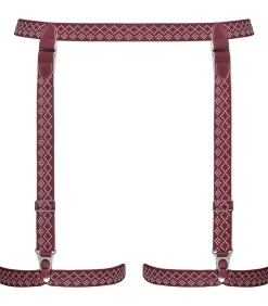 Marlies Dekkers polaris jarretel darkRed/ivory