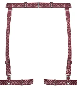 Marlies Dekkers polaris jarretel darkRed/ivory
