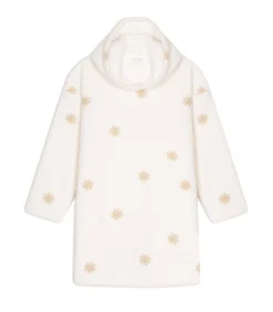 LE CHAT Poncho met knopen en motief ESSENTIEL 178 offWhite Clearance