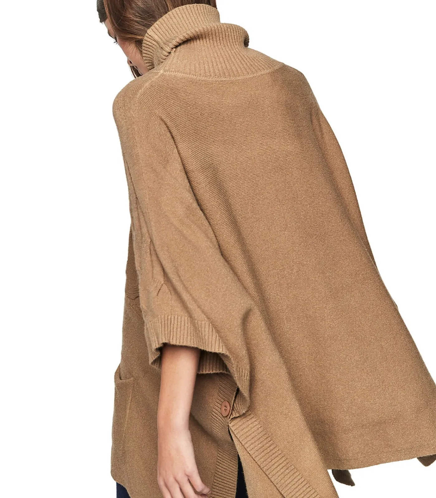 SELMARK Poncho met opstaande kraag PC1 STYLE ADD brown Online