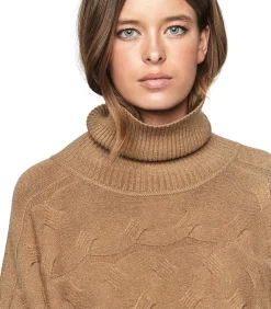 SELMARK Poncho met opstaande kraag PC1 STYLE ADD brown Online