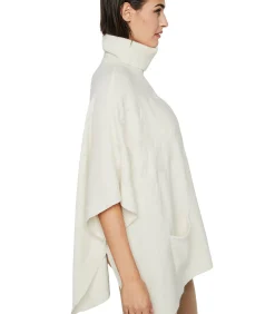 SELMARK Poncho met opstaande kraag PC1 STYLE ADD white Online