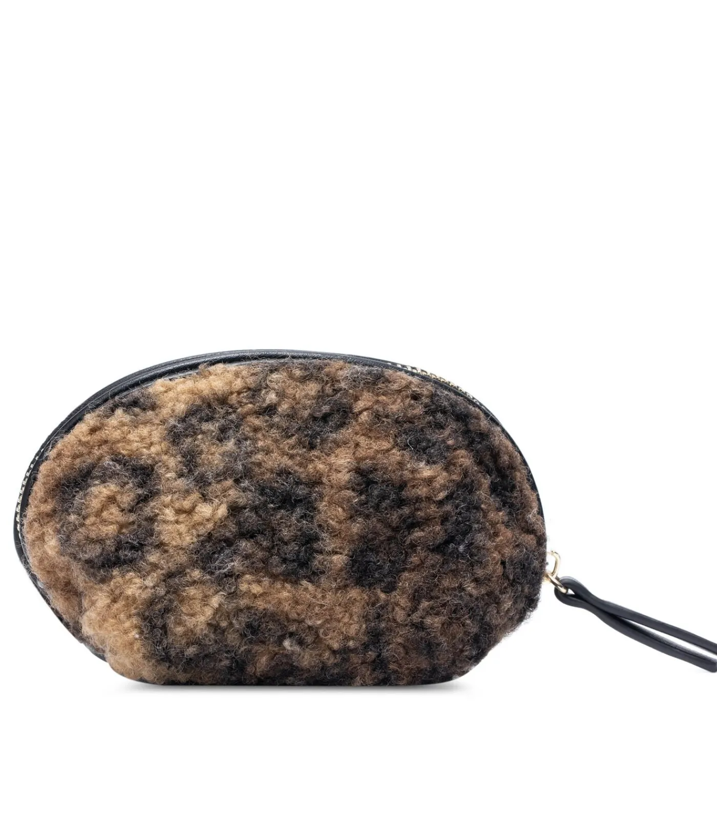 LAURENT DAVID Portefeuille VIOLET leopard beige/black Outlet