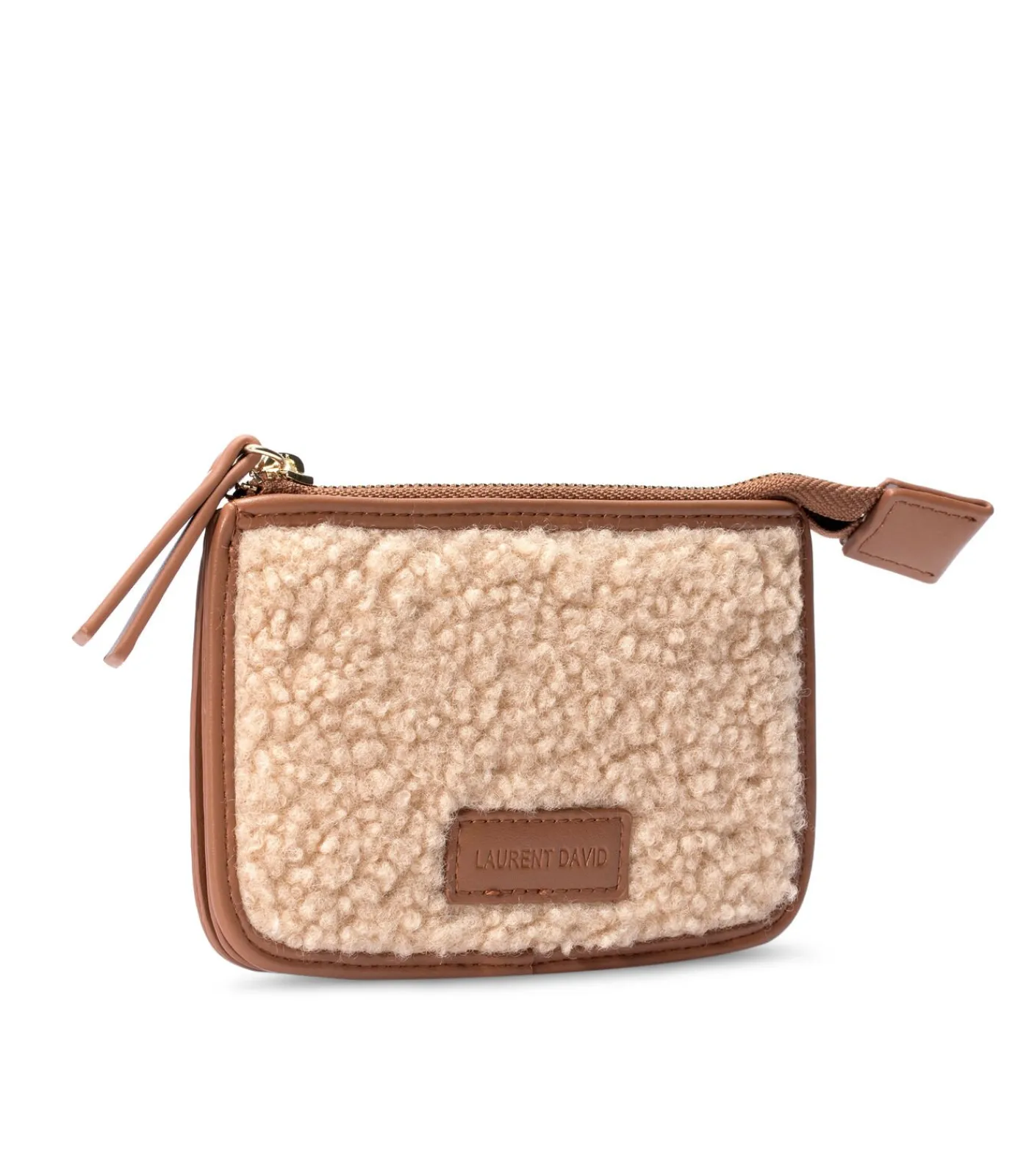 LAURENT DAVID Portefeuille VIOLET taupe Sale