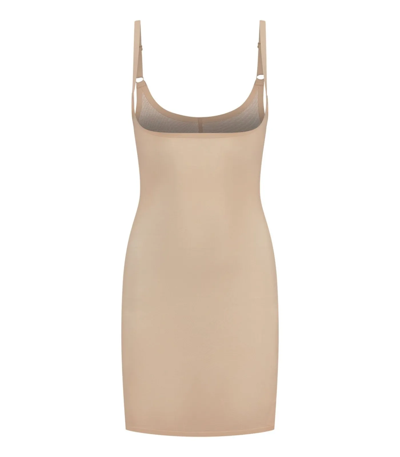 Bye Bra Powermesh Open Buste Jurk beige New