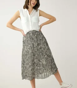 Deeluxe PRIAM - Priam voile midi rok black Sale