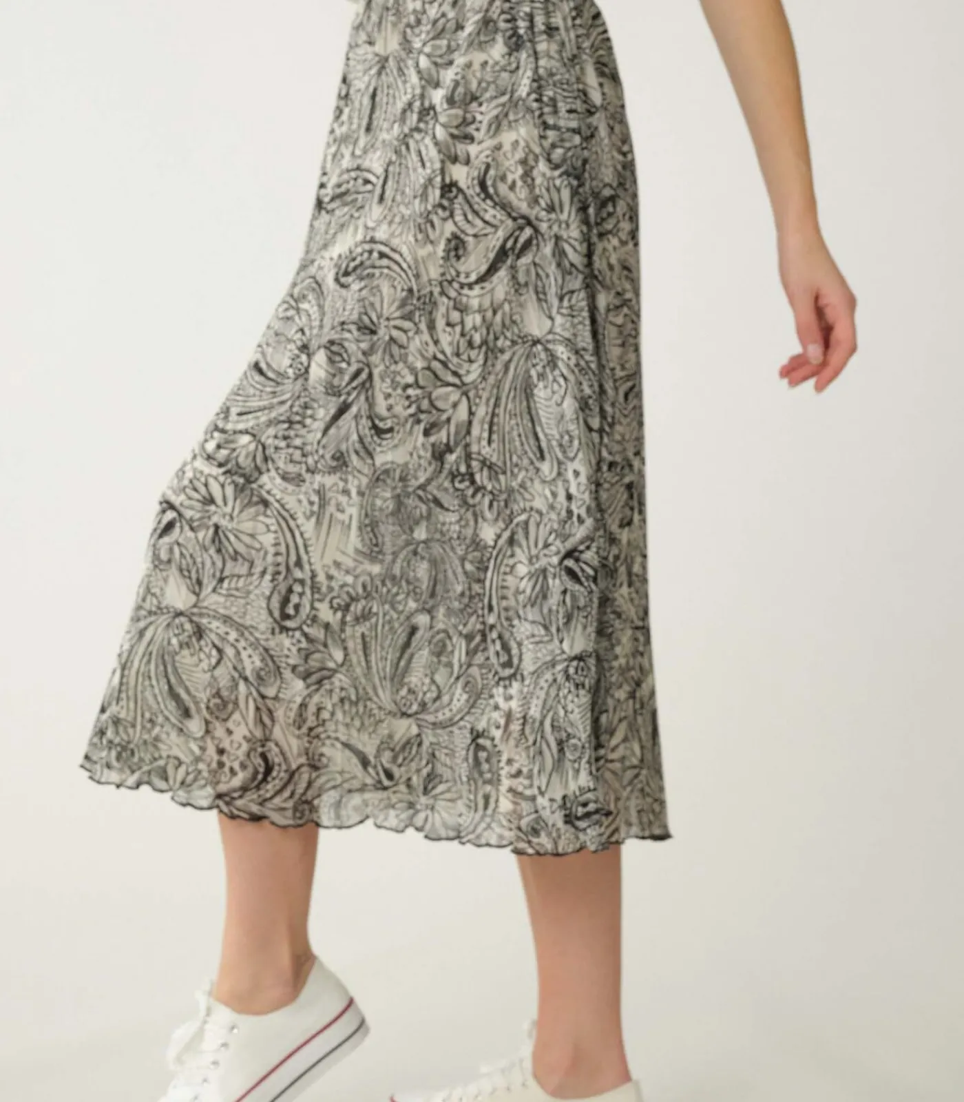 Deeluxe PRIAM - Priam voile midi rok black Sale
