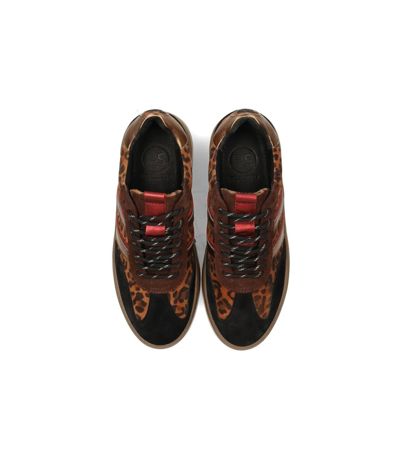 PS Poelman ANEMONE Dames Sneakers black/blackMulticolor/multicolor/red Sale