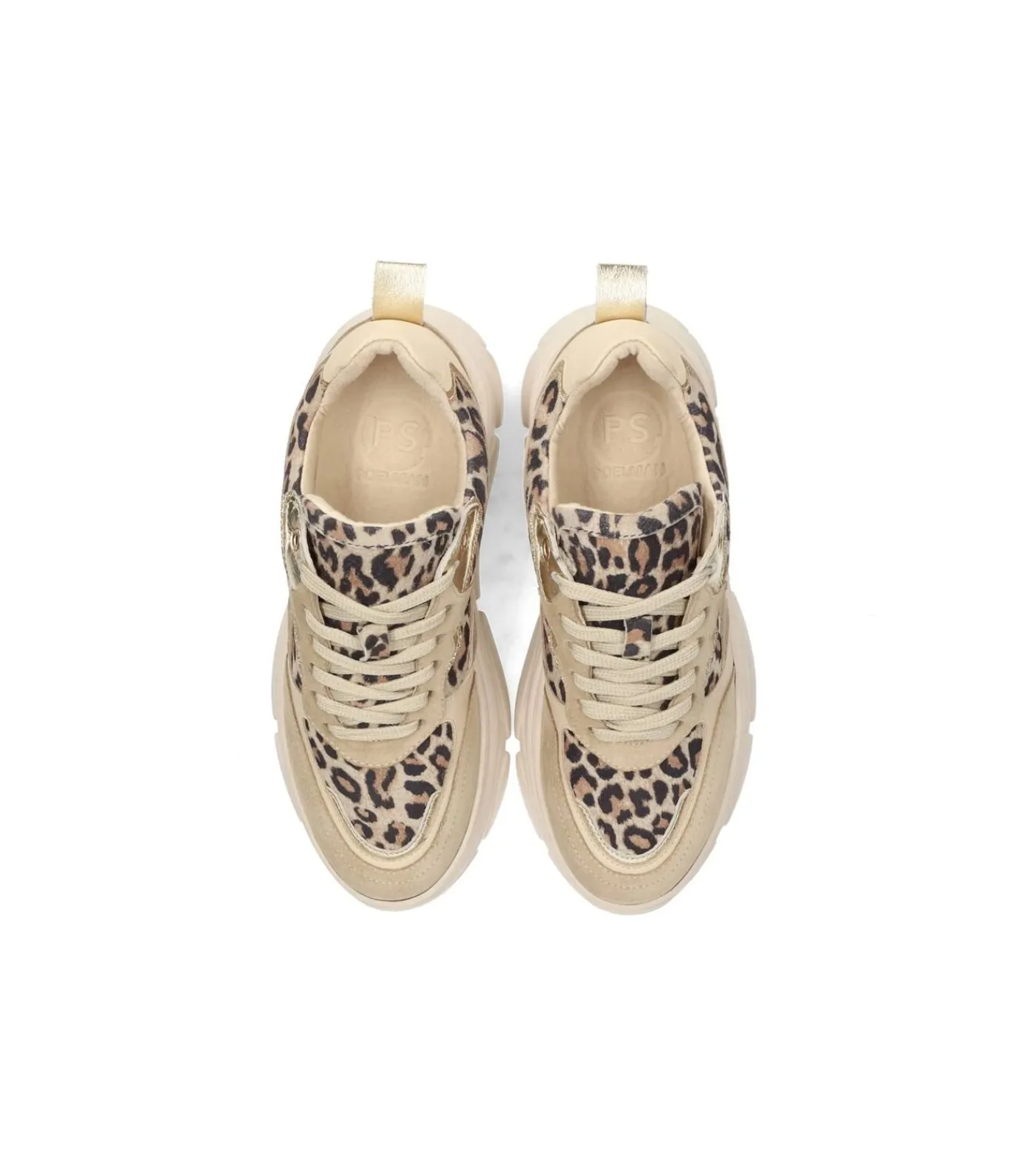 PS Poelman JANA Dames Sneakers beige Best