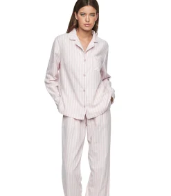 SELMARK Pyjama broek shirt lange mouwen P105 OXFORD pink Online
