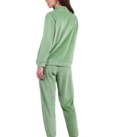 ADMAS Pyjama broek sweatshirt lange mouwen ADM Home green Best