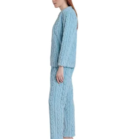 ADMAS Pyjama broek top lange mouwen Chains blue Sale